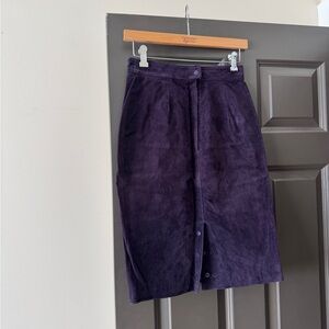 Vintage Purple Pencil Skirt